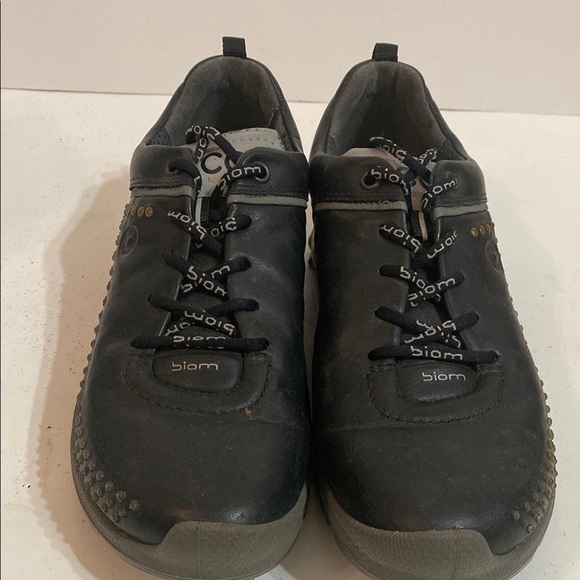 Ecco Men's Black Golf Shoes Size 7.5 (38) - Picture 4 of 12